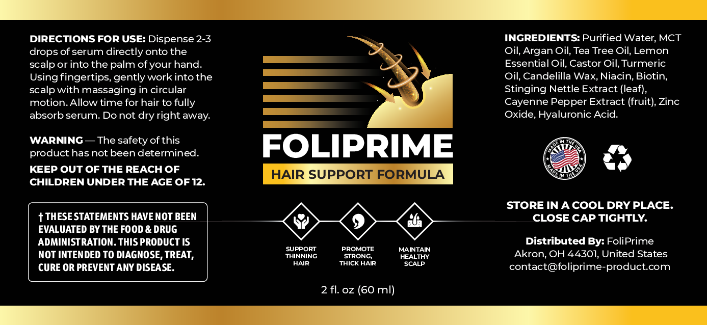 FoliPrime hair supplement Facts